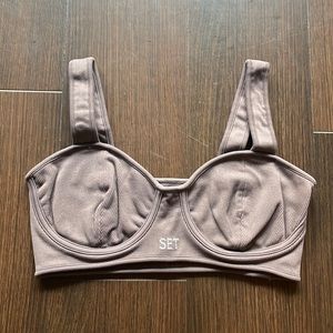 SET Active Sports Bra in Taupe